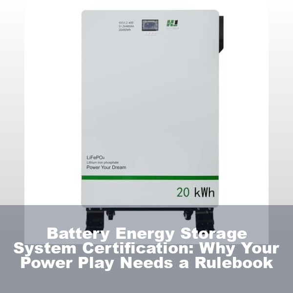 Battery Energy Storage System Certification: Why Your Power Play Needs a Rulebook